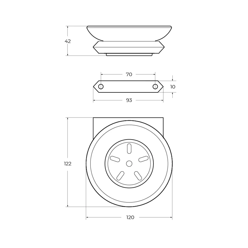Мыльница подвесная CEZARES LINER-SODS-01