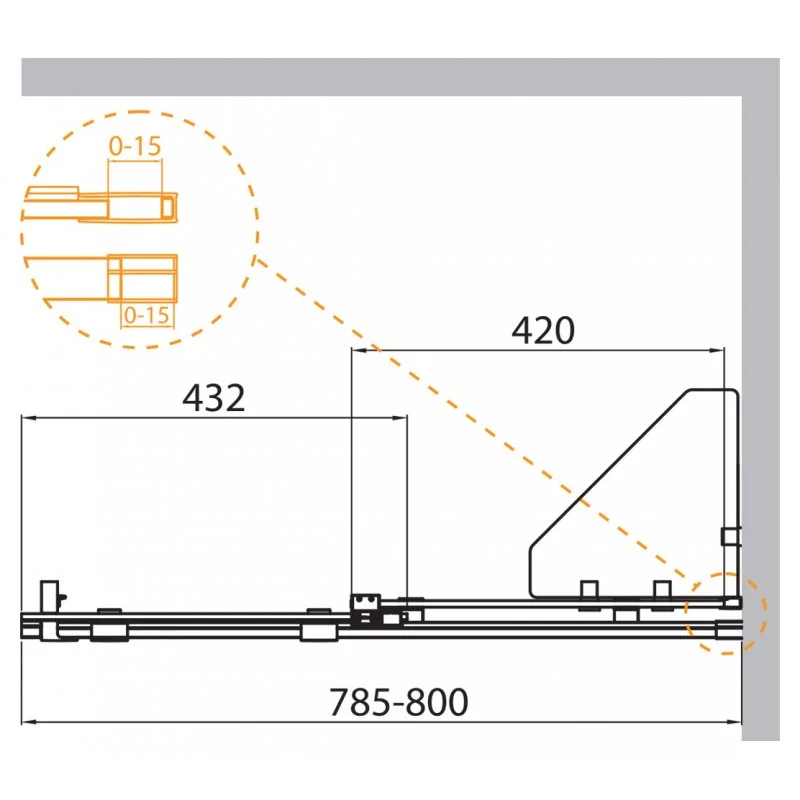Душевая перегородка CEZARES