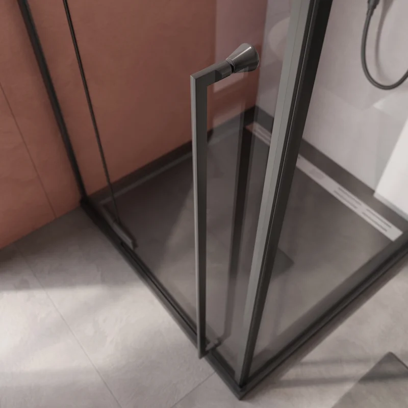 Душевой уголок Cezares LINER-A-1-90-C-NERO-L