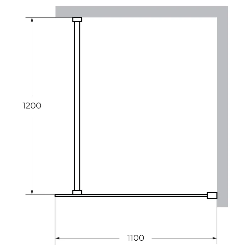 Душевая перегородка CEZARES LIBERTA-L-1-110-120-C-Cr