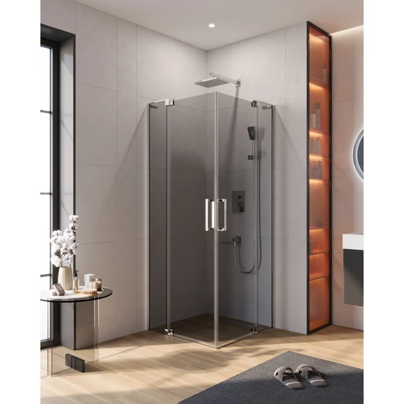 Душевой уголок Cezares SLIDER-A-2-80/90-GRIGIO-Cr Душевой уголок Cezares SLIDER-A-2-80/90-GRIGIO-Cr