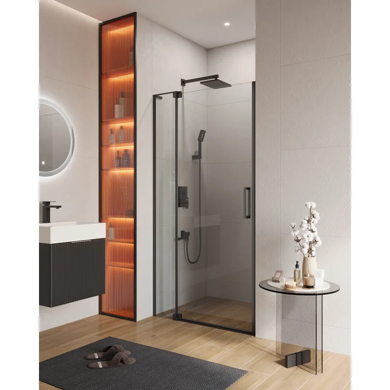 Душевая дверь в нишу CEZARES SLIDER-B-1-90/100-C-NERO Душевая дверь в нишу CEZARES SLIDER-B-1-90/100-C-NERO