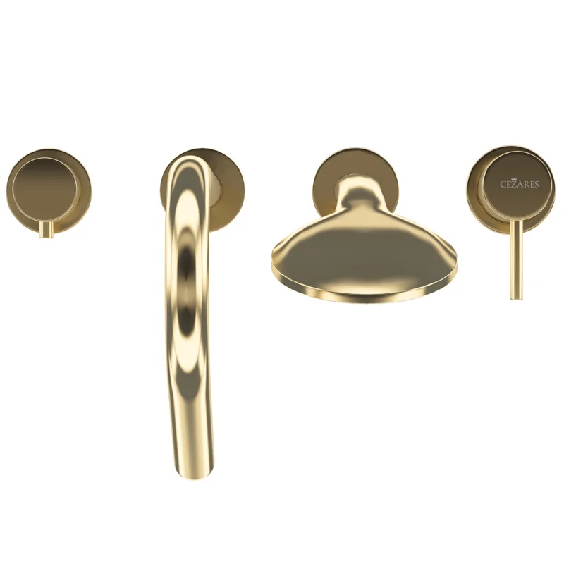 Смеситель на борт ванны Cezares LEAF-BVDM4-L-SR