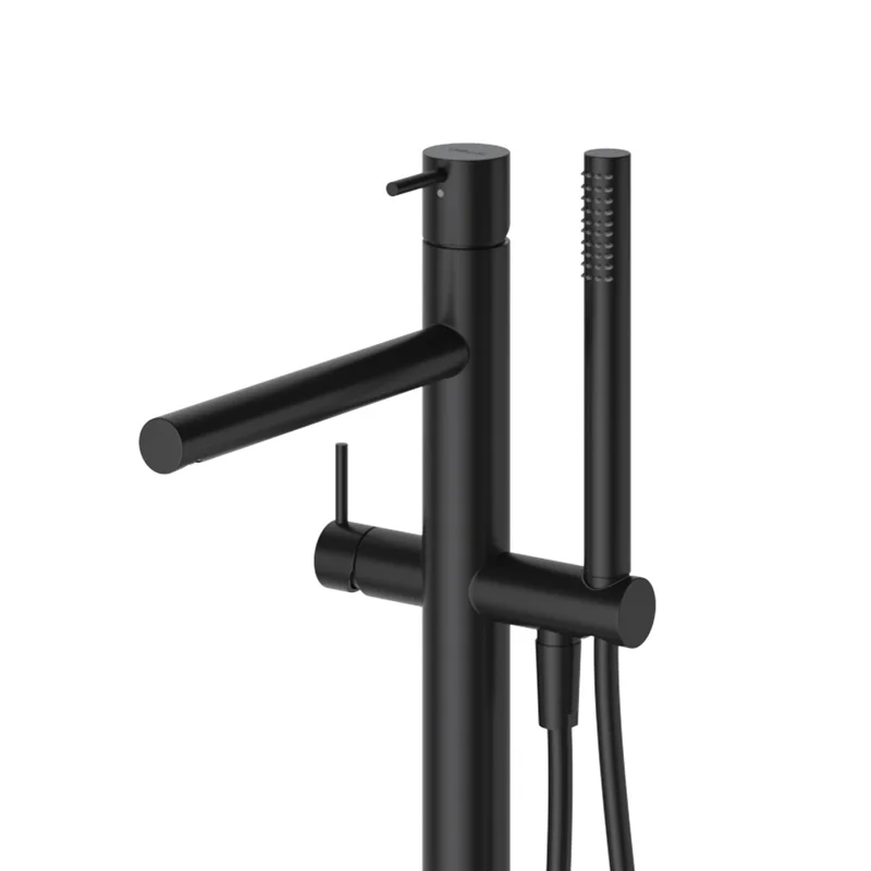 Напольный смеситель для ванны и душа Cezares LEAF-VDP-L-NOP