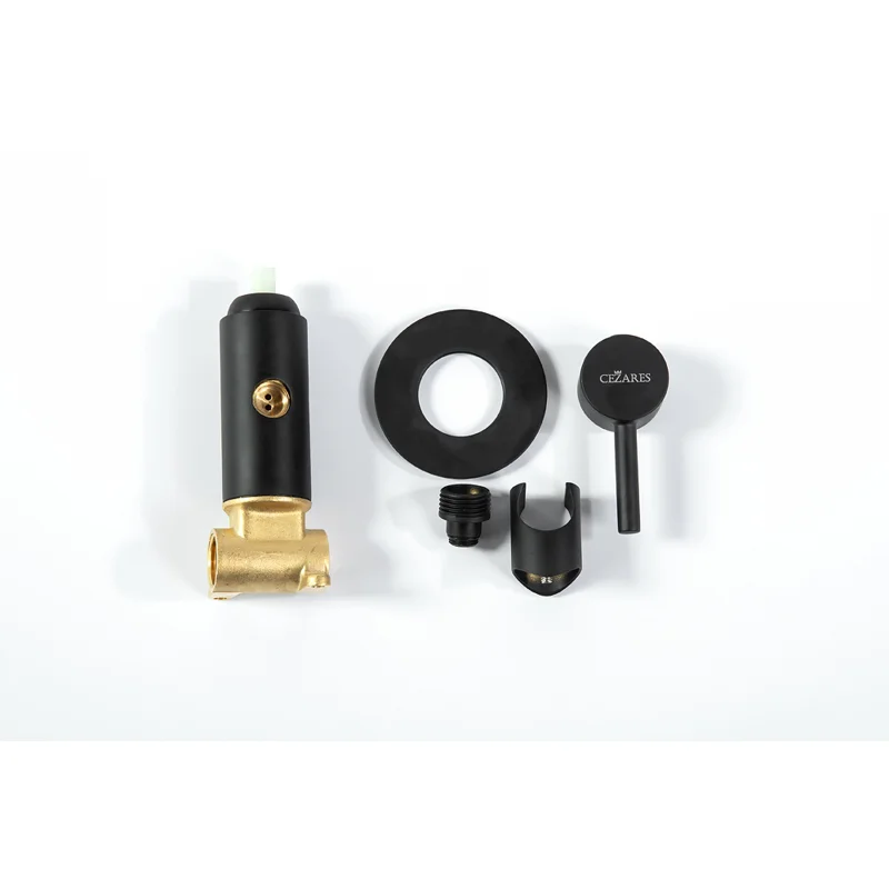 Смеситель для душа и гигиенического душа со штуцером с держателем Cezares CZR-DA1-NOP