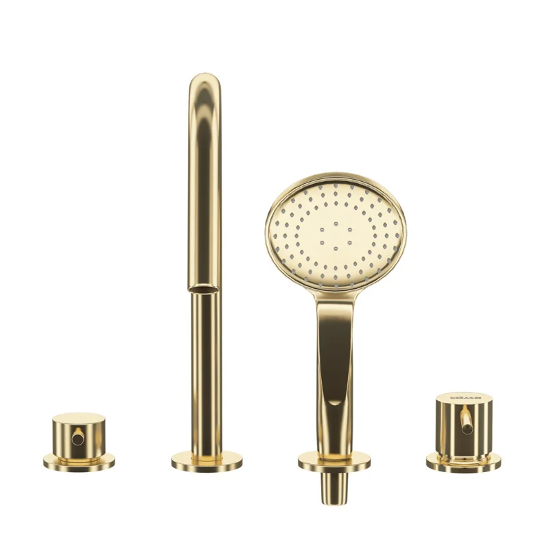 Смеситель на борт ванны Cezares LEAF-BVDM4-L-SR