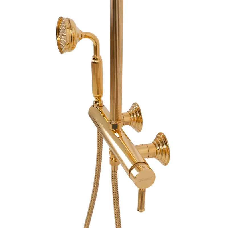 Душевая стойка со смесителем для верхнего и ручного душа CEZARES OLIMP-CD-03/24-L