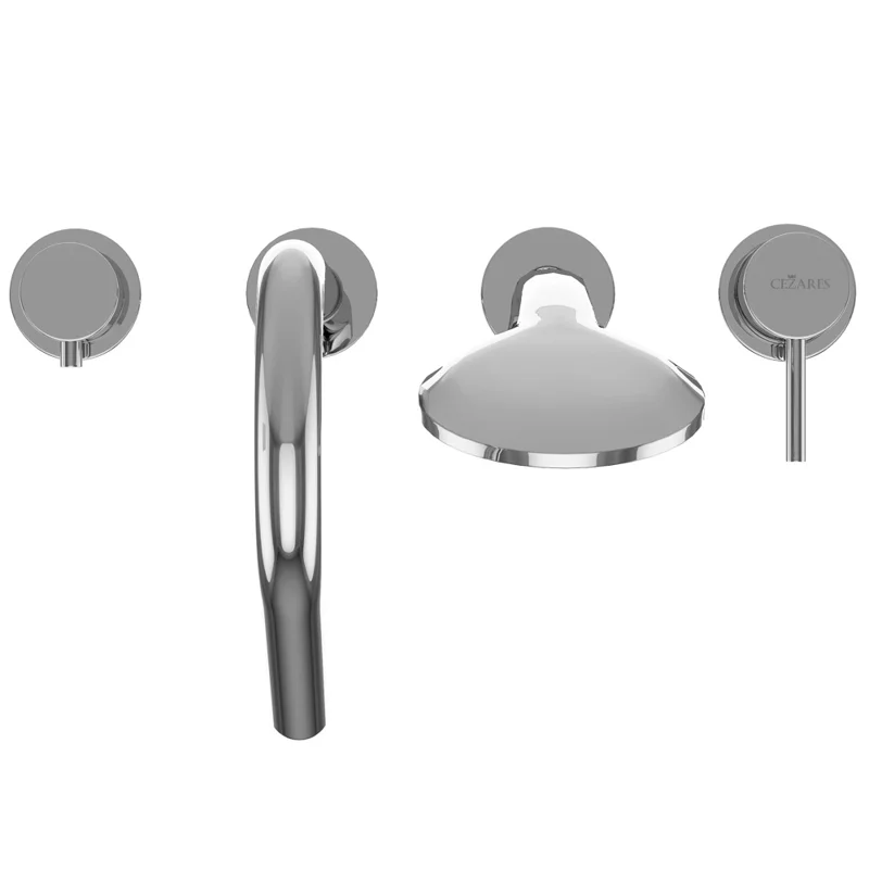 Смеситель на борт ванны Cezares LEAF-BVDM4-L-01