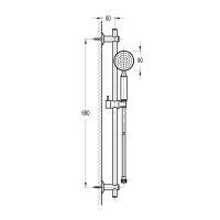 Душевой гарнитур Cezares Eco ECO-SD-01 Хром