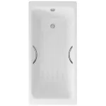 Ванна чугунная Delice Parallel 160х70 с ручками и ан... Ванна чугунная Delice Parallel 160х70 с ручками и ан...