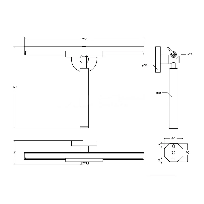 Скребок-водосгон для душевой шторки CEZARES RELAX-SV-01