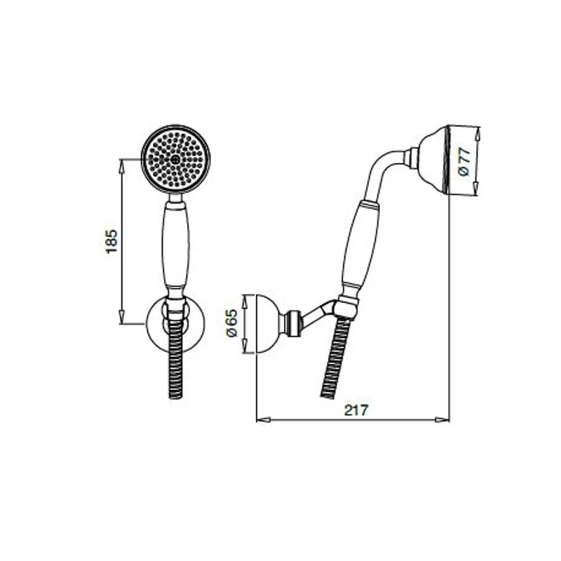 Душевой гарнитур Cezares Royal Palace CZR-KD-02-Bi Бронза