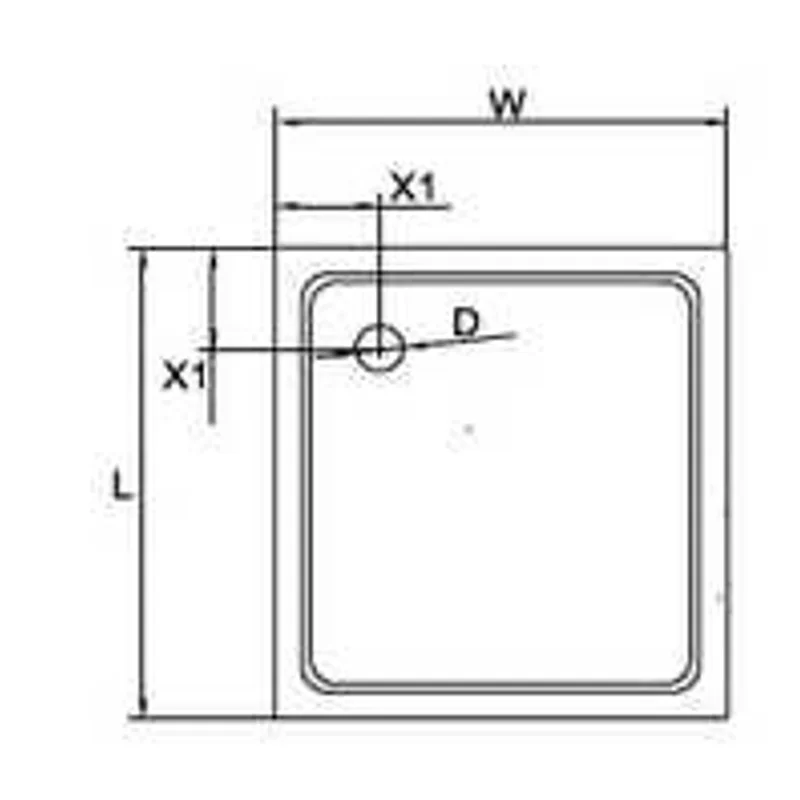 Душевой поддон из стеклокомпозита CEZARES TRAY-M-A-100-35-W
