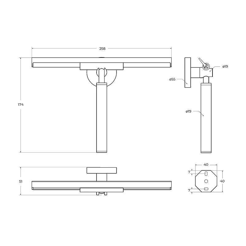 Скребок-водосгон для душевой шторки CEZARES RELAX-SV-NOP