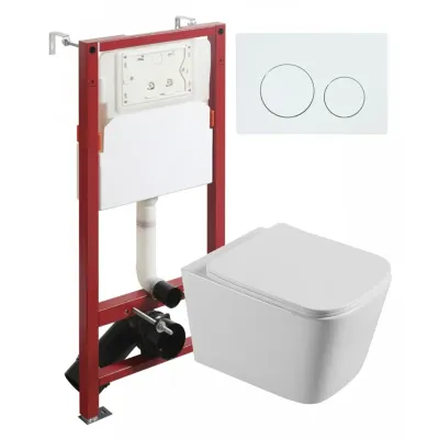 Agger ATI04100+APB188 Унитаз подвесной безободковый ...