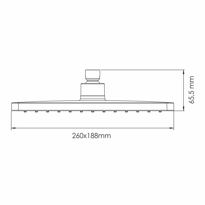 Верхний душ WasserKRAFT A340 Черный матовый