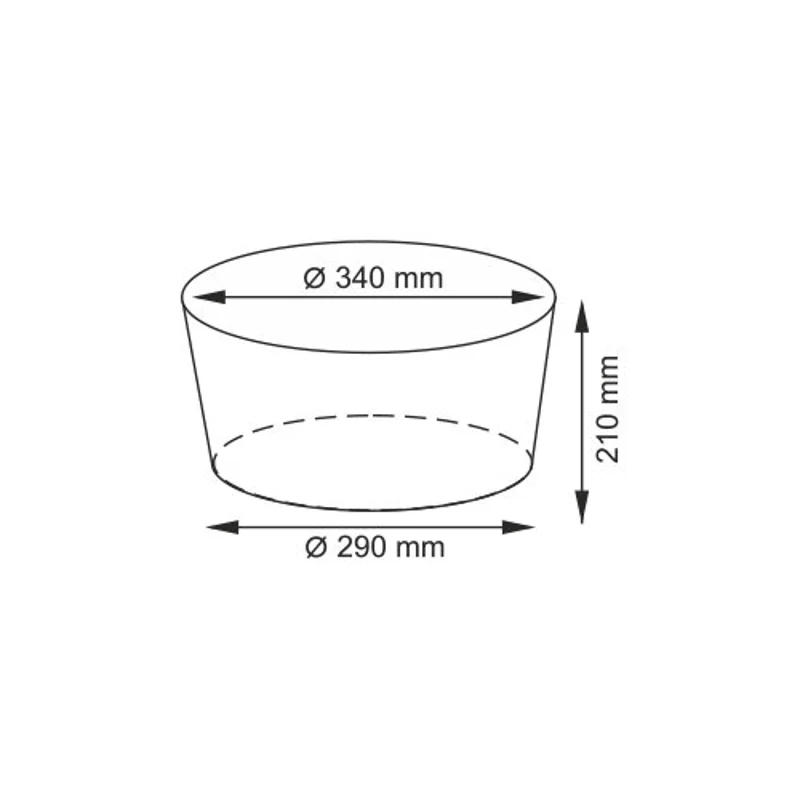 Корзина для белья WasserKRAFT Donau WB-530-L Темно-коричневая