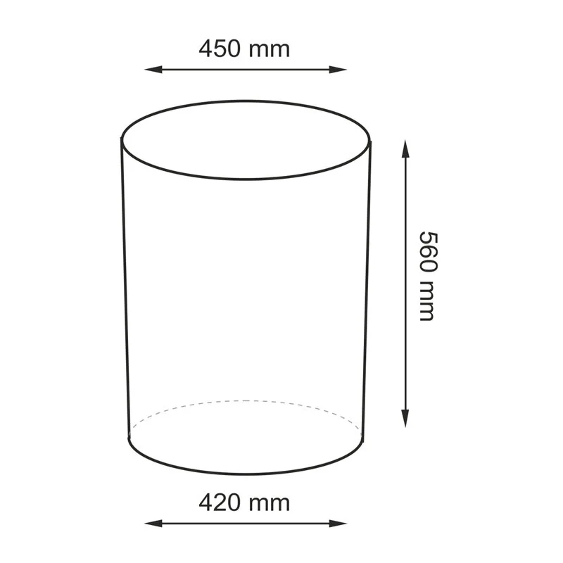 Корзина для белья WasserKRAFT Bever WB-240-L с крышкой Темно-коричневая