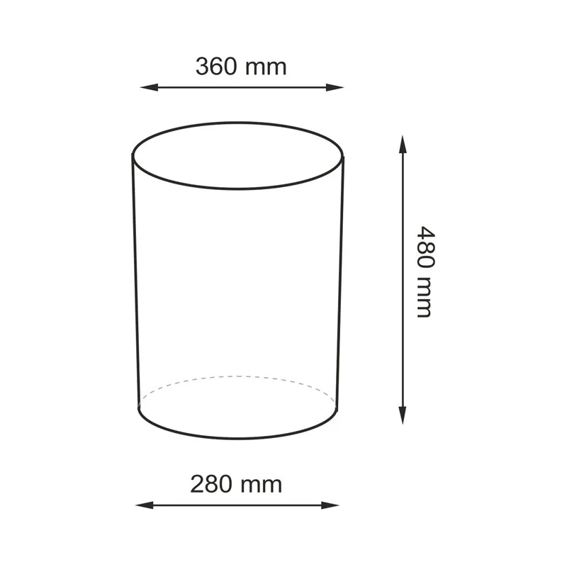 Корзина для белья WasserKRAFT Bever WB-240-M с крышкой Темно-коричневая