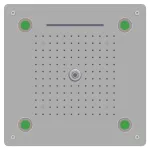 Верхний многофункциональный душ RGW SP-73