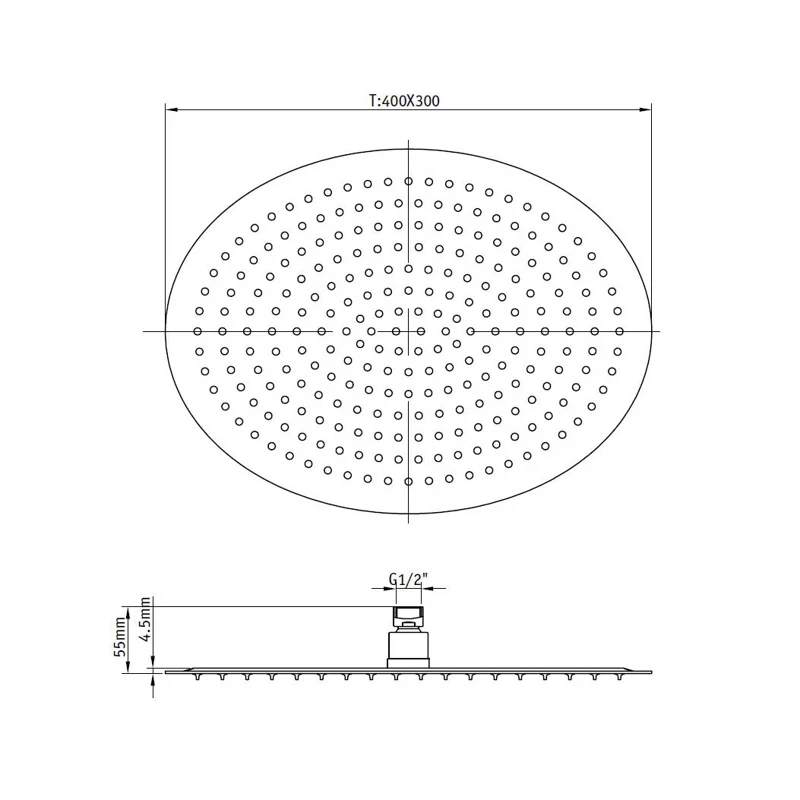 Верхний душ RGW Shower Panels SP-83-25 21148325-01 Хром