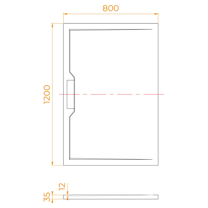 Душевой поддон RGW STE MB, 80 x 120 см, прямоугольный, из искусственного камня, цвет белый мрамор, 52342812-15