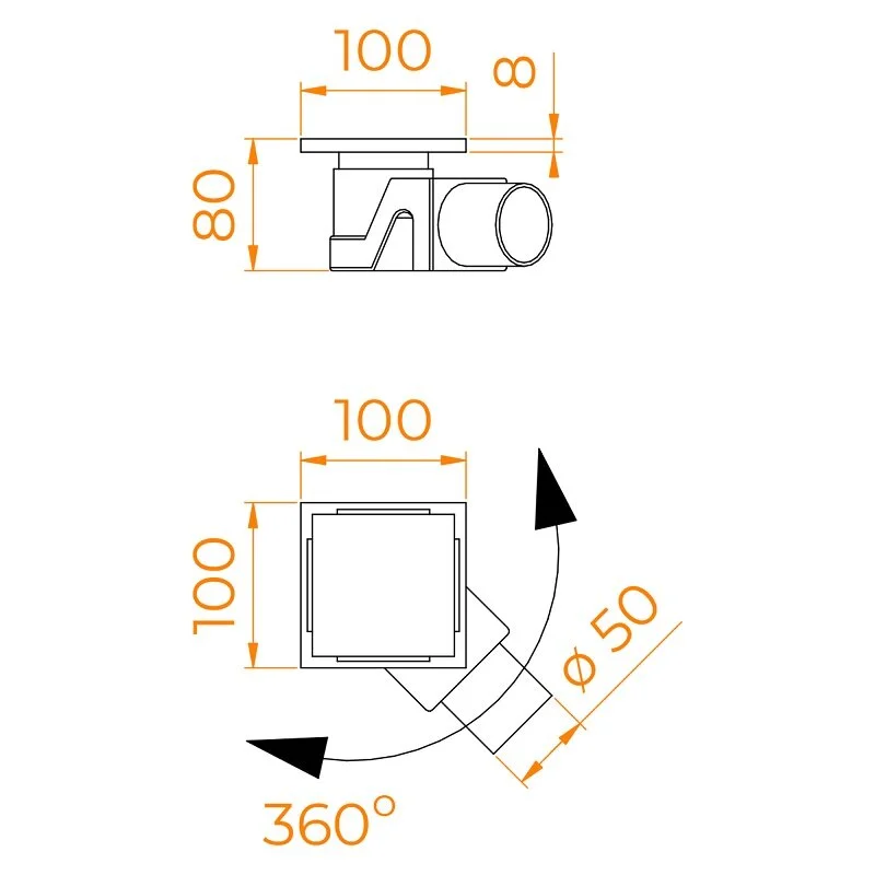 Душевой трап RGW Drain Leo-02-10Gb, 60210210-06, 10 х 10 см, решетка золото матовое