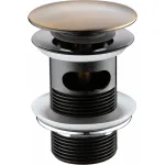 Донный клапан WasserKRAFT A046 click-clack Светлая б... Донный клапан WasserKRAFT A046 click-clack Светлая б...