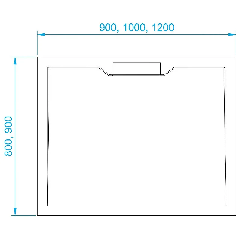 Душевой поддон RGW STE MB, 90 x 120 см, прямоугольный, из искусственного камня, цвет черный мрамор, 52342912-14