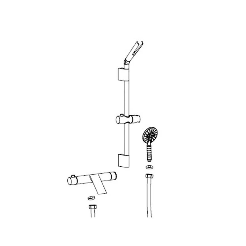 Душевая стойка RGW Shower Panels 30140123-01 настенная цвет хром