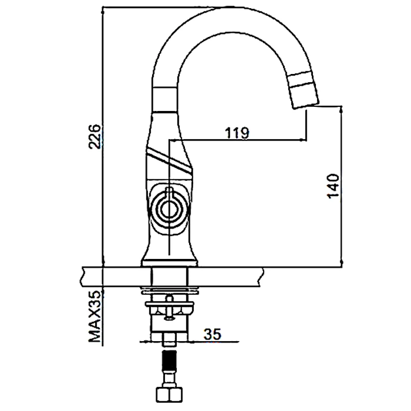 Смеситель для раковины Gappo G1049