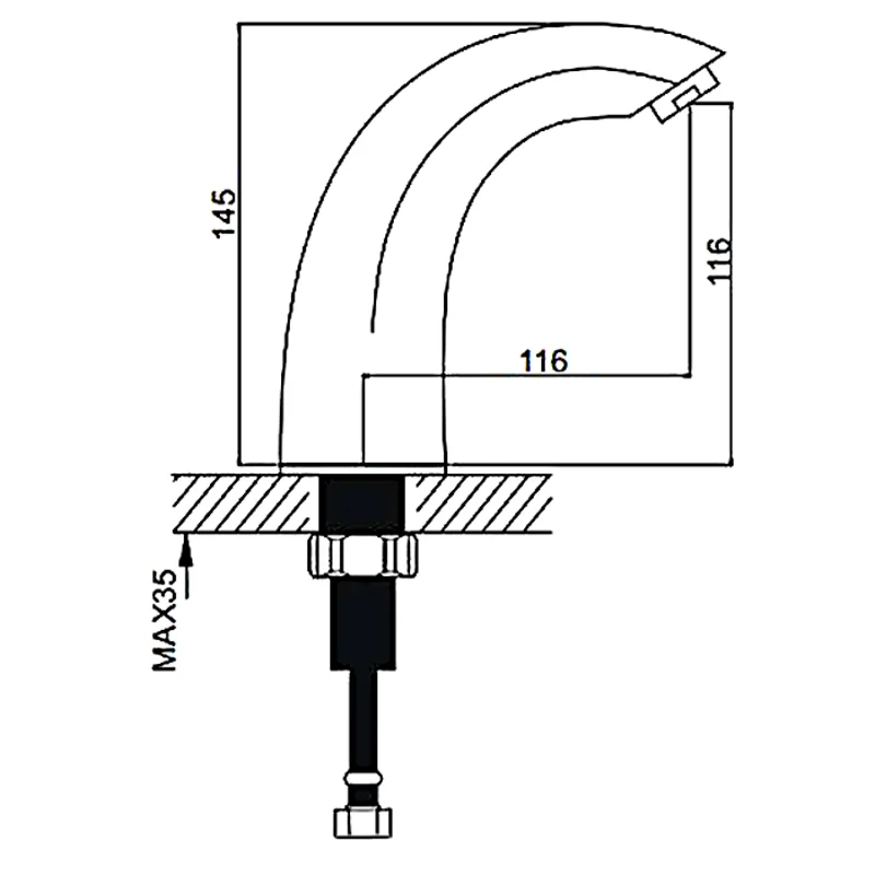 Сенсорный смеситель Gappo G517
