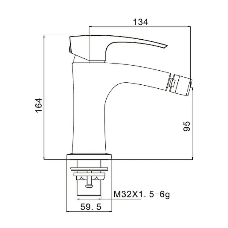 Смеситель для биде Gappo G5007-6