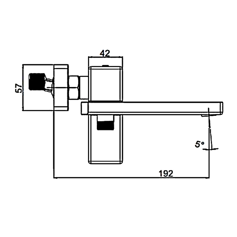 Смеситель для ванны Gappo G18 G3218 Хром
