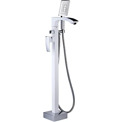 Смеситель для ванны Gappo G07 G3007-8 Белый Хром