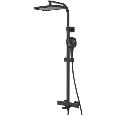 Душевая стойка с термостатом Gappo G2491-56 Черная