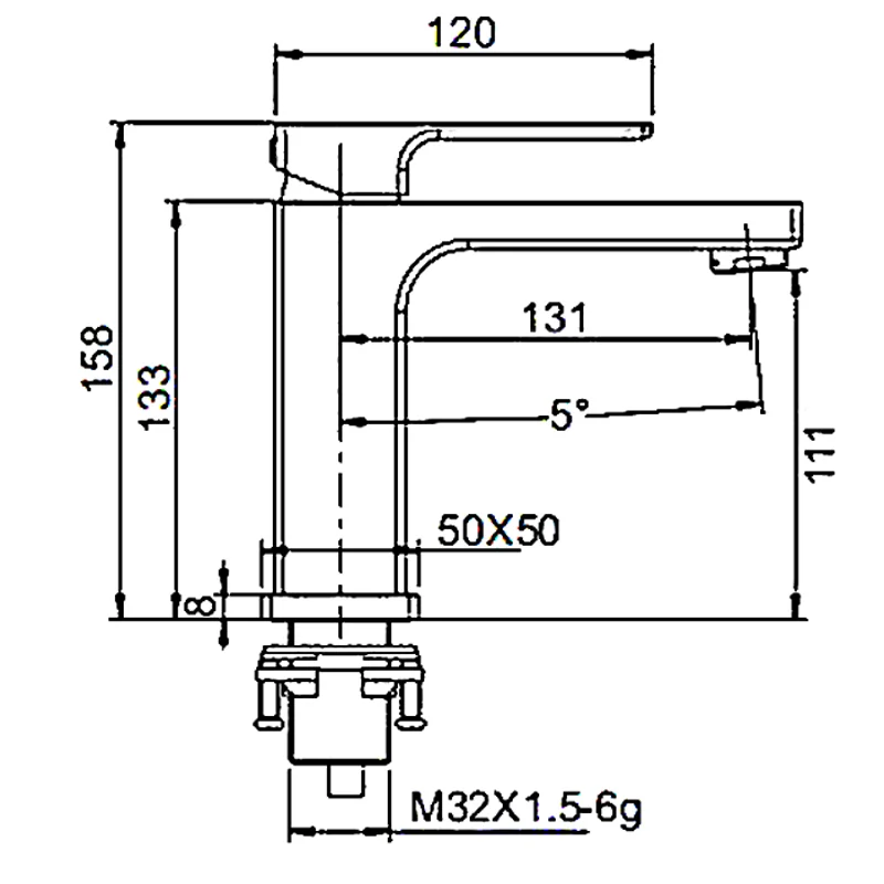 Смеситель для раковины Gappo G1018