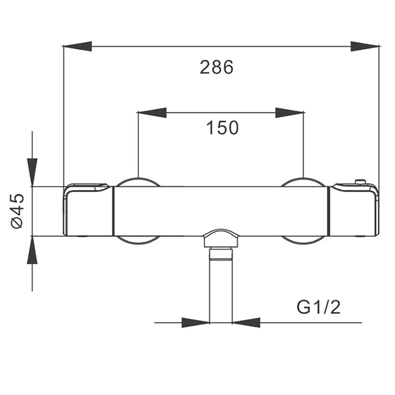 Смеситель для душа с термостатом Gappo G2090
