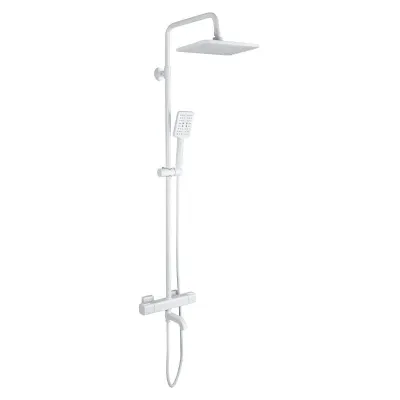 Душевая система Gappo G91 G2491-8 с термостатом Белая