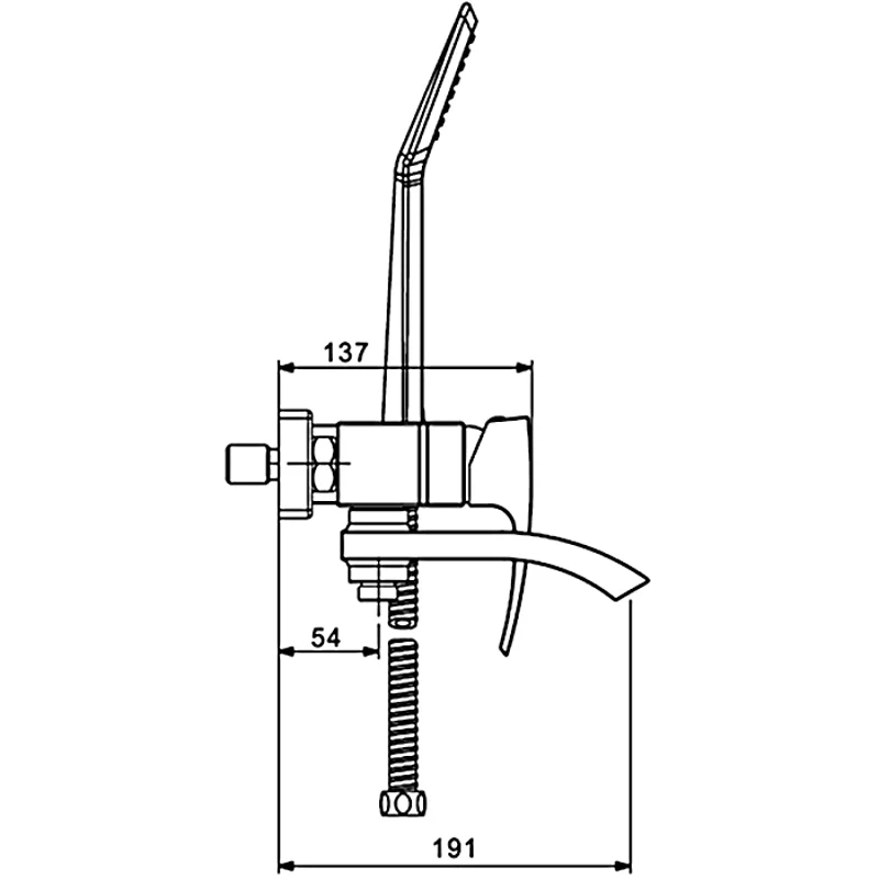Смеситель для ванны Gappo G07 G3207 Хром
