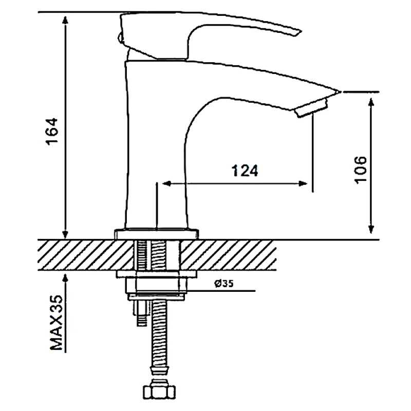Смеситель для раковины с гигиеническим душем Gappo G07 G1207