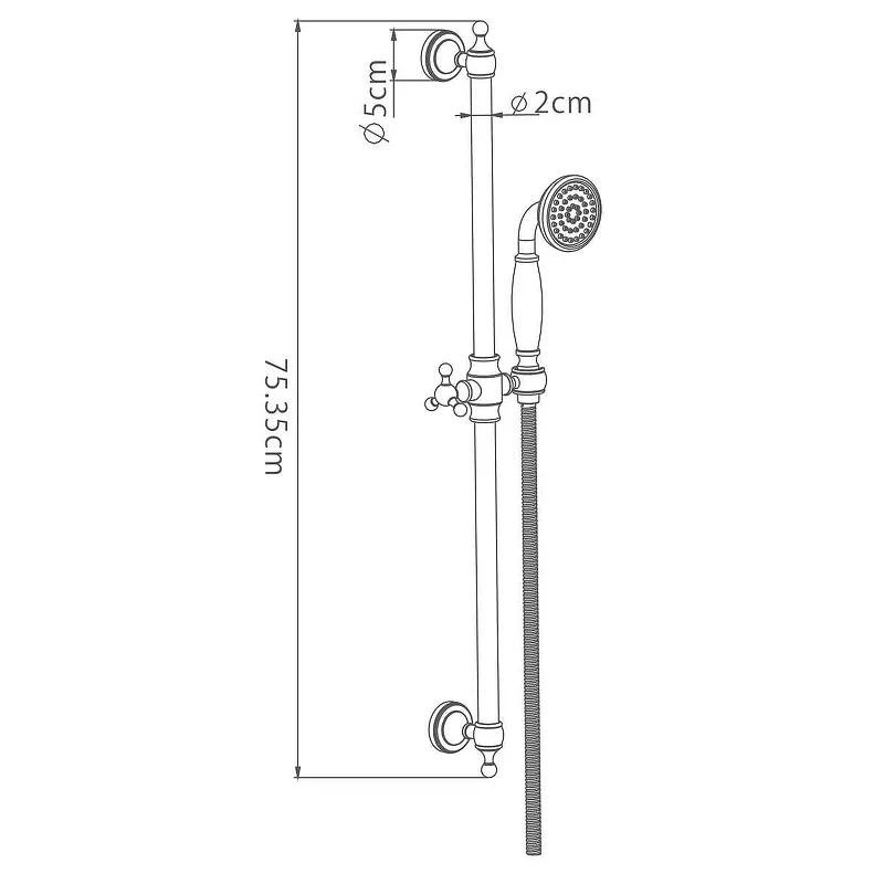 Душевой гарнитур Gappo G8016 Хром
