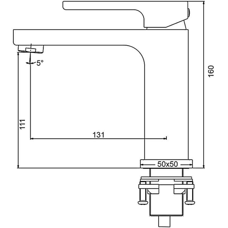 Смеситель для раковины Gappo G1017-8