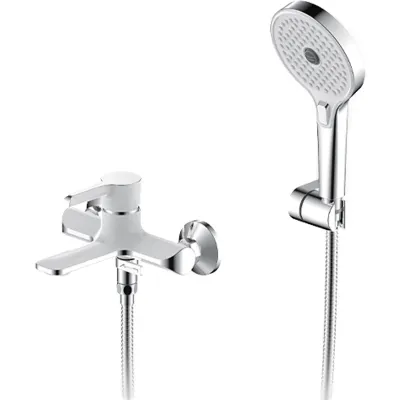 Смеситель для ванны Gappo G03-8 G3203-8 Белый Хром