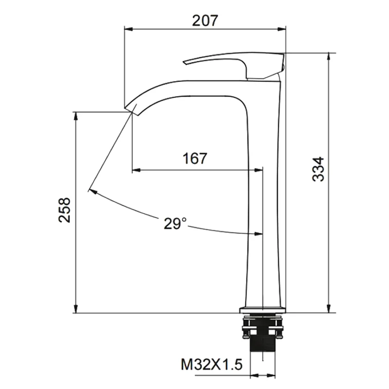 Смеситель для раковины Gappo G1007-89