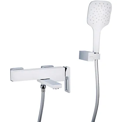 Смеситель для ванны Gappo G17-8 G3217-8 Белый Хром