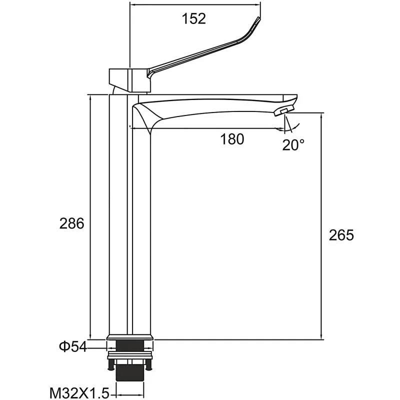 Смеситель для раковины Gappo G1021-26