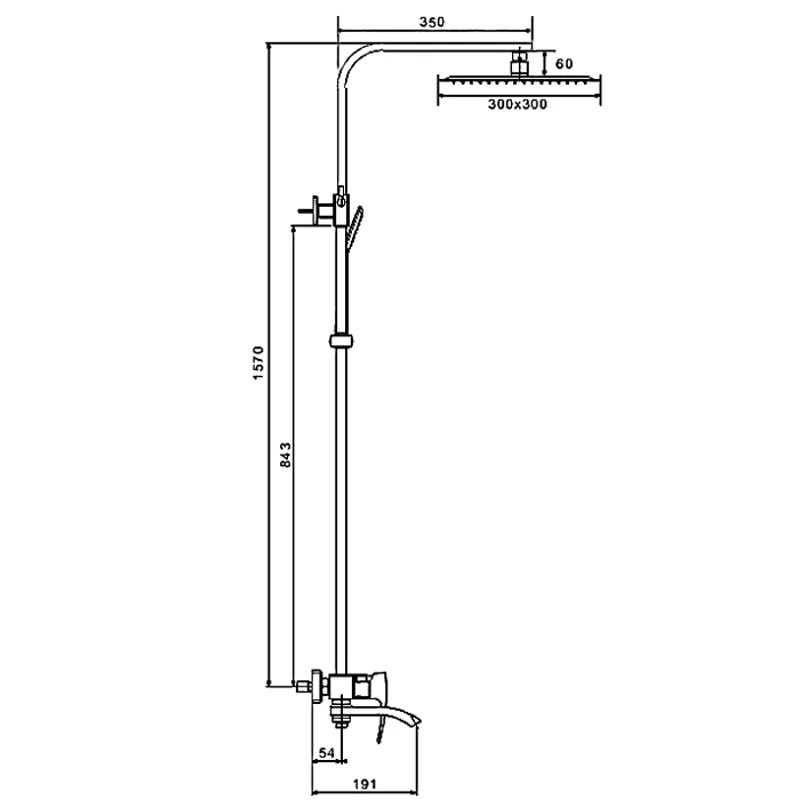 Душевая система Gappo G07 G2407-4 Бронза