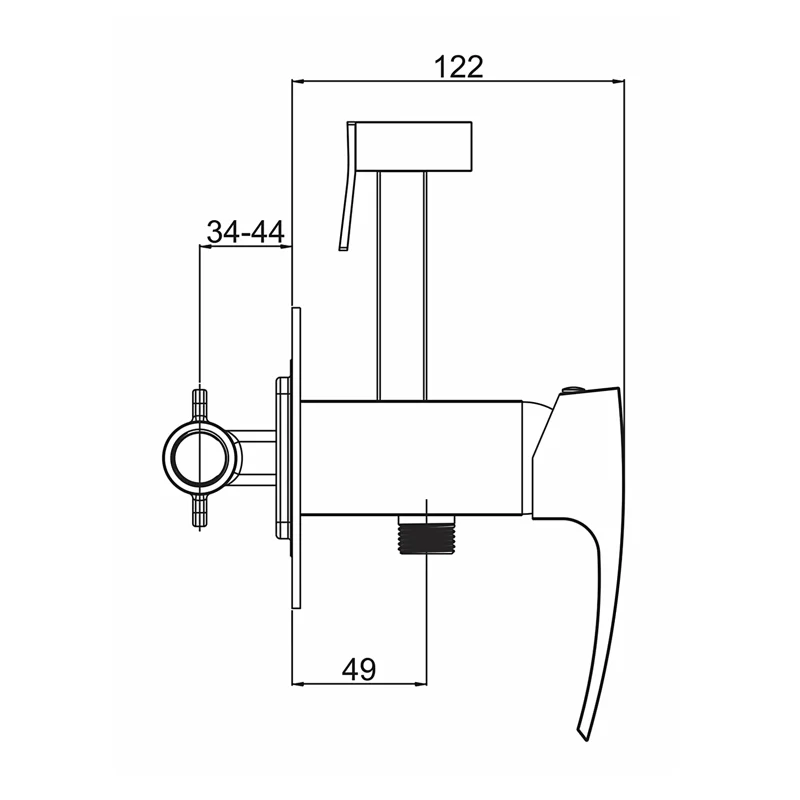 Смеситель с гигиеническим душем Gappo G07-9 G7207-9