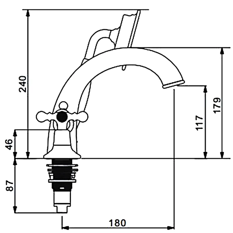 Смеситель на борт ванны Gappo G89-4 G1189-4 Бронза